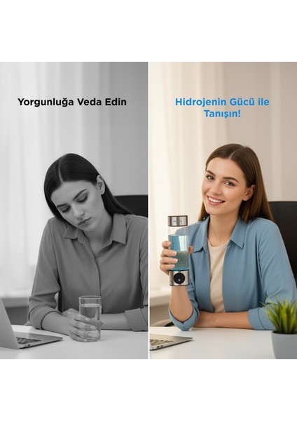 H2O Go Hidrojenli Canlı Su Üretme Cihazı