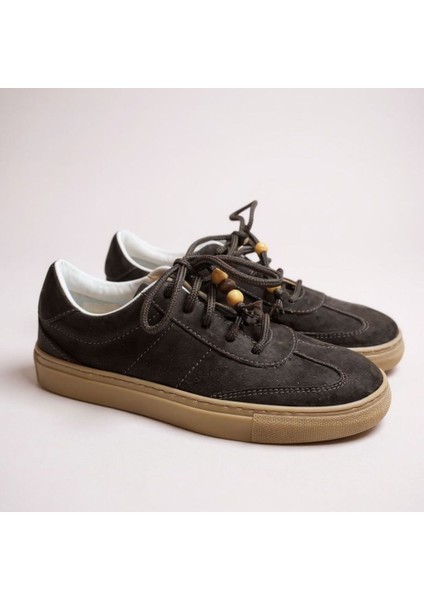 Kahve Süet Hakiki Deri Bağcıklı Kadın Günlük Sneaker indirimleri
