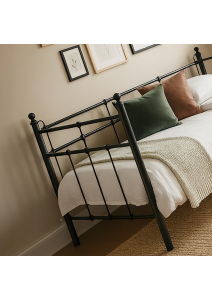 Lalas Daybed Tek Kişilik Sedir Divan Metal Karyola 90x200 fiyatları