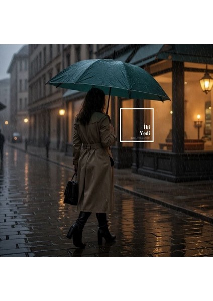 Pluie Yeşil Baston Şemsiye | Klasik ve Zarif Şehir Tarzı Şemsiye (85X100 Cm) Hediyelik Eşyalar modelleri