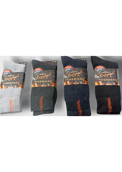 Ibrahim Berk Erkek Termal Havlu Çorap 12'li indirimleri