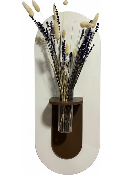Gardenya Ahşap Pilli Ledli Iskandinav Tarzı Salon Duvar Rafı Modern Çiçeklik 26 x 65 cm modelleri
