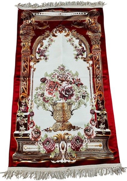 Osmanlı Motifli Şık Çeyizlik Hediyelik Lüks Seccade Diz Ağrıtmayan Süngerli Yaldızlı Seccade Kalite