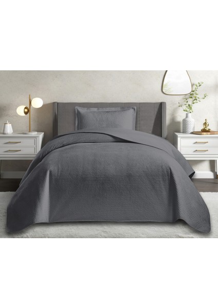 Sofia Serisi Modern Kapitone Yatak Örtüsü Seti (Tek & Çift) | Mini Baklava Desenli Düz Kesim Lüks Tasarım (5 Renk)