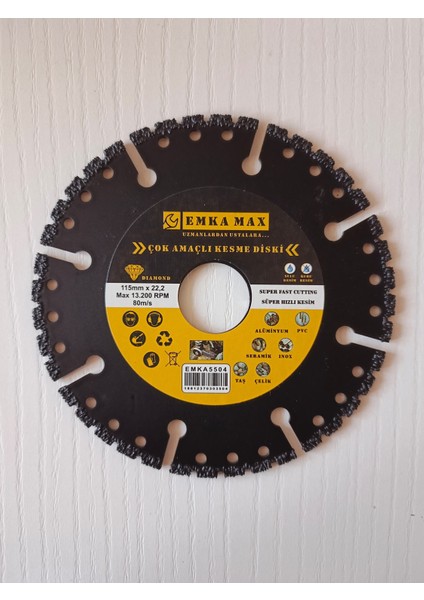 Seramik-Taş-Alüminyum-Pvc-Çelik Çok Amaçlı Kesme Diski fiyatları