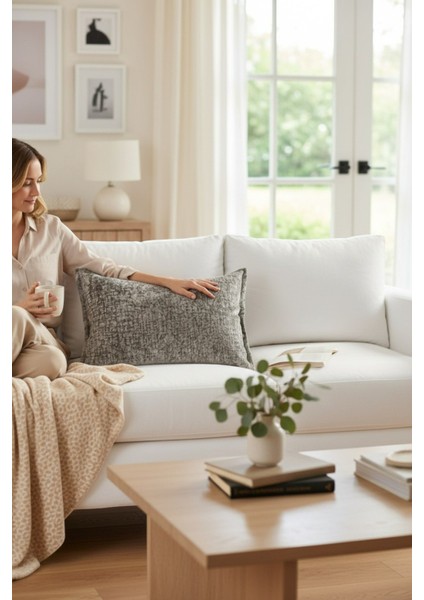 Kırlent İthal Kadife Kumaş - 35x50cm Yumuşak Dokulu Dekoratif Özel Tasarım Kırlent Kılıfı - S04 fiyatları