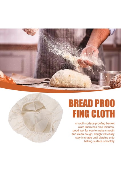 Yuvarlak Ekmek Prova Sepeti Kumaş Astar Hamur Banneton Prova Bezi Doğal Rattan Pişirme Hamur Sepeti Kapağı (Yurt Dışından) indirimleri