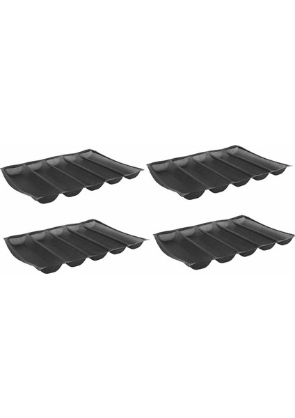 4x Silikon 5 Engebeli Yeniden Kullanılabilir Silform/ekmek Kalıp Pişirme Formu Gıda Sınıfı (Yurt Dışından)