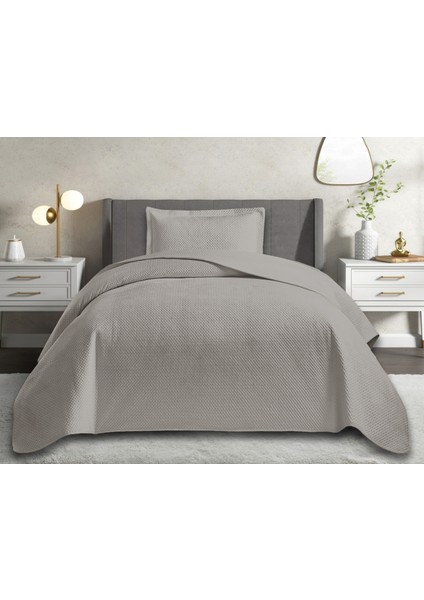 Sofia Serisi Modern Kapitone Yatak Örtüsü Seti (Tek & Çift) | Mini Baklava Desenli Düz Kesim Lüks Tasarım (5 Renk)