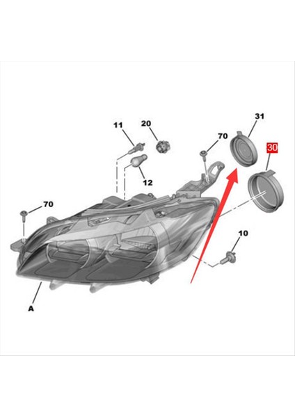 Far Toz Kapağı 1609015380 301 307 Için Far Kapağı Yedeği (Yurt Dışından) fırsatları