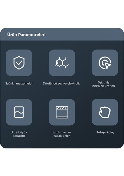 H2O Max Hidrojenli Canlı Su Üretme Cihazı