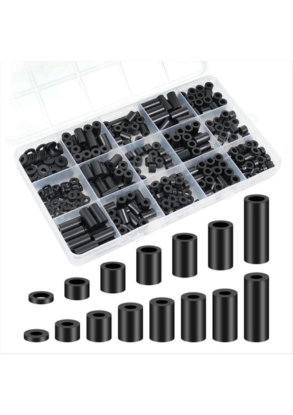 Naylon Ara Parçaları Plastik Aralayıcılar Rondelalar Ürün Yelpazesi 345 Ad (Yurt Dışından)