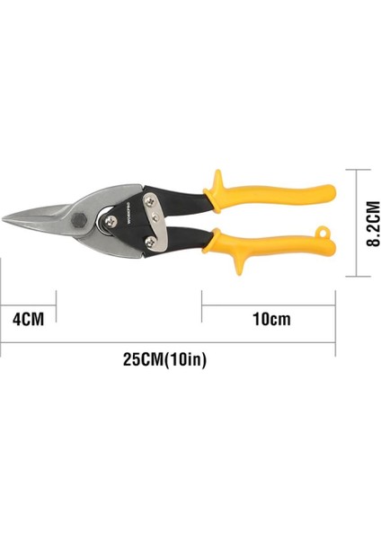 WP200001 250MM 3 Parça Sağ/sol/düz Profesyonel Kaportacı Makası modelleri