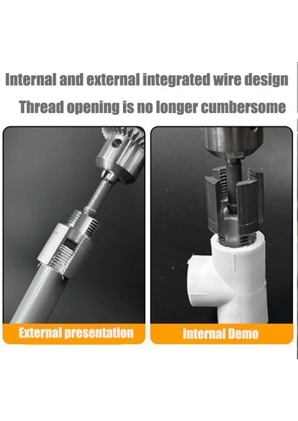 Pprc Pvc Boru Diş Açma Tamir Onarım 7 Parçalı Set Tesisatcı Havşa Rayba Ters Klavuz Diş Matkap Ucu fırsatları