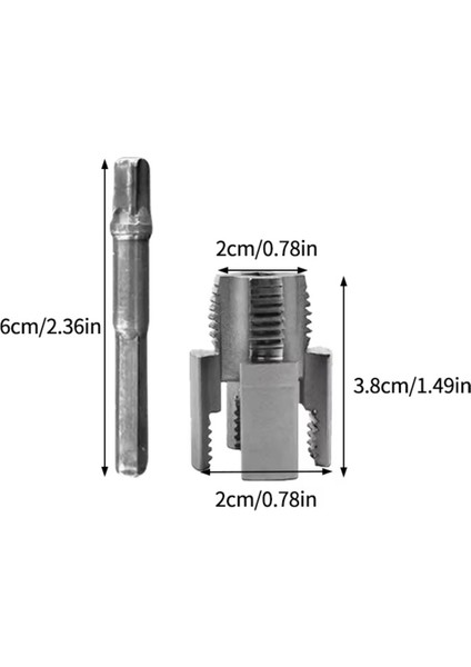 Pprc Pvc Boru Diş Açma Aparatı Tamir Onarım Montaj Için 1/2" Matkap Adaptörlü Tesisatcı Rayba Klavuz modelleri