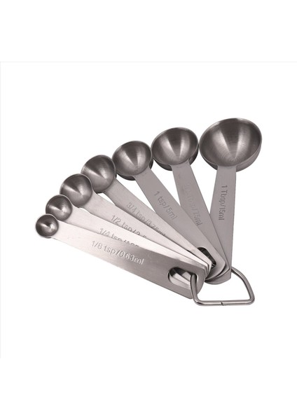 21X Paslanmaz Çelik Ölçüm Kaşıkları Kuru ve Sıvı Malzemeler Için Istiflenebilir Ölçü Kaşığı Koşullu Işaretli Pişirme Kaşığı (Yurt Dışından) fiyatları