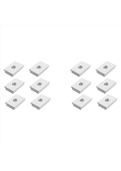 12PCS M6 T-Track Kaydırıcı Sürgülü Somun Alüminyum Alaşım T Yuva Somunu Profil Ahşap Işleme Aracı Yuva Bağlantı Elemanı (Yurt Dışından)