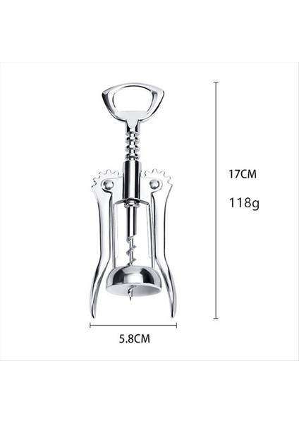 2 Pcs Taşınabilir Paslanmaz Çelik Kırmızı Şarap Açıcı Kanat Tipi Metal Sommelier Şarap Tirbuşon Şişe Açıcıları Cirkscrews (Yurt Dışından) modelleri