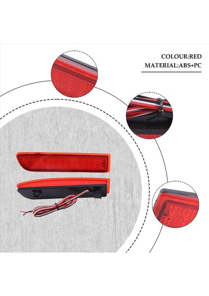 Avensis/alphard Mki/ışıklar Sis Stop Lambası Kırmızı Için 2x Araba LED Arka Stop Lambası Park Freni Arka Tampon Reflektör Lambası (Yurt Dışından) indirimleri