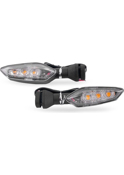 659 696 Hypermotard 899 Panigale 1299 2008-2020 Için Şeffaf Beyaz LED Dönüş Sinyal Lambası (Yurt Dışından)