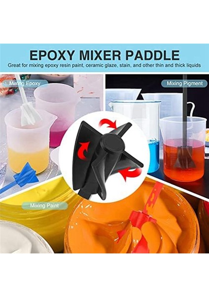 10 Adet Reçine Mikser Kürekleri Boya Mikser Kürekleri Reçine Boya Silikon Seramik Sır Karıştırma Için Mikser Matkap Eki (Yurt Dışından) modelleri