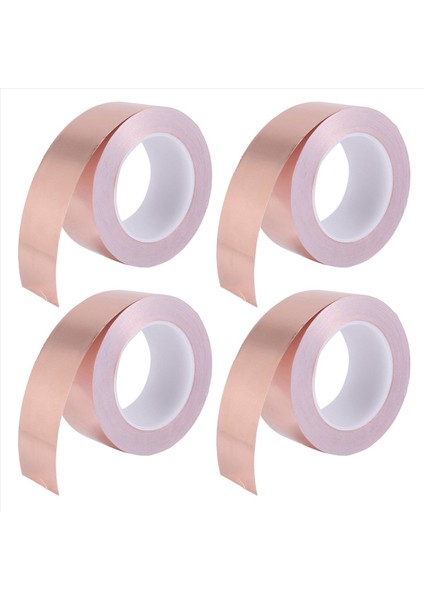 4x Bakır Folyo Bandı 50MM x 30M Emı Koruması Için Elektrikli Onarımlar Için Iletken Yapıştırıcı Salyangoz Bariyer Bant Gitar (Yurt Dışından) fiyatları