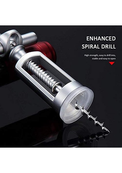 1pc Çinko Alaşım Tirböceği Kırmızı Şarap Şişesi Açıcı Taşınabilir Üçgen Kilit Çektirici Şarap Sökücü Mutfak Içecek Eşyaları (Yurt Dışından) fırsatları