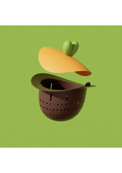 2pcs Karikatür Turp Şekli Lavabo Çöp Süzgeç Mutfak Banyo Lavabo Anti-Tıkaç Drenaj Filtresi Kahverengi (Yurt Dışından) modelleri