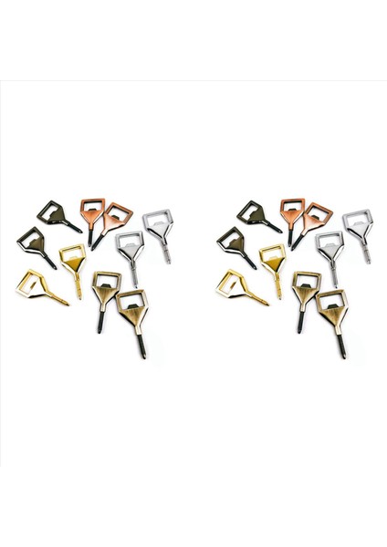 20X Metal Şişeler Açıcı Kitleri Boş Açıcı Ekle Diy Metal Bira Açıcı Kare Açıcı (Yurt Dışından)