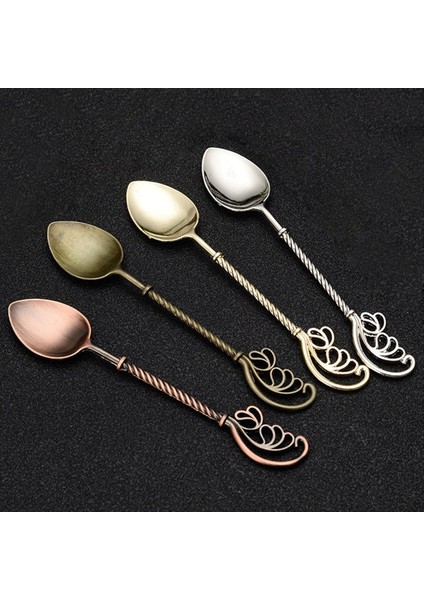 4 Retro Kahve Çayı Mini Dondurma Tatlı Kaşık Kepçe 4 3 Inç Uzunluğunda Tüy Seti (Yurt Dışından) modelleri