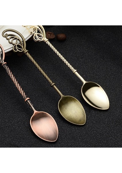 4 Retro Kahve Çayı Mini Dondurma Tatlı Kaşık Kepçe 4 3 Inç Uzunluğunda Tüy Seti (Yurt Dışından) fırsatları