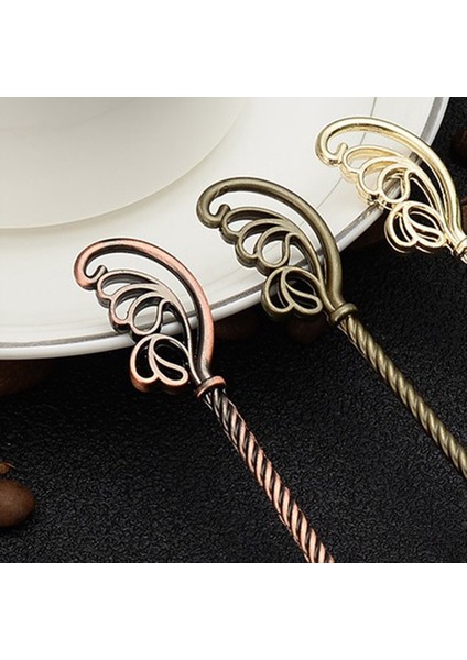 4 Retro Kahve Çayı Mini Dondurma Tatlı Kaşık Kepçe 4 3 Inç Uzunluğunda Tüy Seti (Yurt Dışından) indirimleri