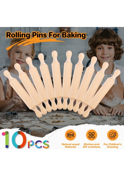 Ahşap Mini Yuvarlanma Pimi 6 Inç Uzunluğunda Mutfak Pişirme Pimi Küçük Ahşap Hamur Silindiri Çocuklar Için Fondan Makarna (Yurt Dışından) fırsatları