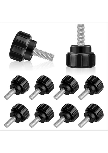 10 Adet Başparmak Vidaları Montaj Vidaları M 4 x 10 mm Karbon Çeliği Ipliğine Sahip Başparmak Virgülleri Mekanik Kapı Sabitleme (Yurt Dışından)