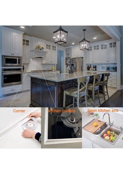 Beyaz Kalafat Bant Su Geçirmez Kendi Kendine Yapıştırıcı Tuvalet Kalafat Mühendis Bant Küvet Kalafat Sızdırmazlık Şerit Bandı-3 2m (Yurt Dışından) fırsatları