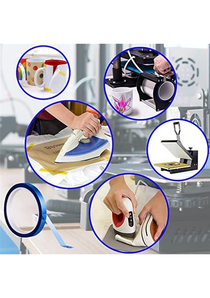 6 Rulo Süblimasyon Için Isı Bandı El Sanatları Için Isıya Dayanıklı Bant 10MMX108FT (33M) Isı Transfer Bandı (Yurt Dışından) fırsatları