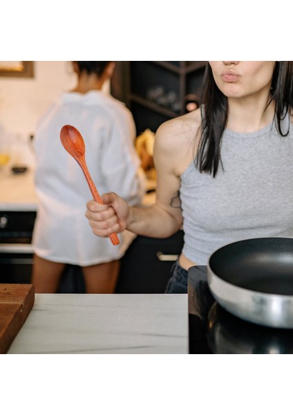 Ahşap Kaşıklar 6 Adet Ahşap Çorba Kaşıkları Karıştırma Karıştırma Uzun Saplı Kaşık Mutfak Eşyası (Yurt Dışından) modelleri