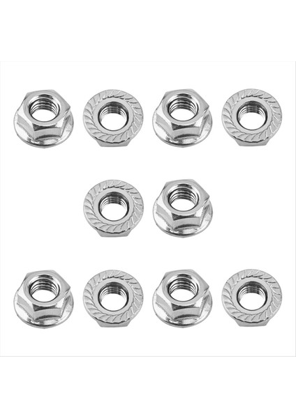 30 Pack M8 Tutuklu Flanş Altı Somunları M8-1 25MM Altı Flanş Fındık Dıy Ev Mekanizması Için Kilitleme Yedek Somun (Yurt Dışından)