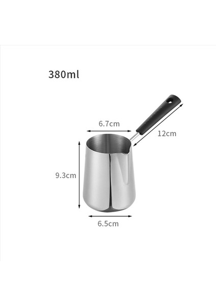 2 Adet 350ML Süt Tereyağı Isıtıcı Tencere Türk Kahve Potu Paslanmaz Çelik Ocak Eritme Potu Çay Için Spout Isıtma (Yurt Dışından) indirimleri