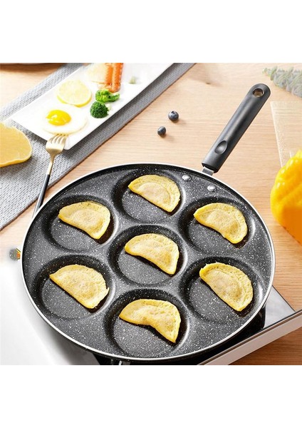 7 Su Bardağı Krep Kızartma Tavaları Kahvaltı Tava Dayanıklı Yapışmaz Tava Delikleri Pişirme Yumurta Jambon Tava Pancak Yapımcı Pan Tencere (Yurt Dışından) fiyatları
