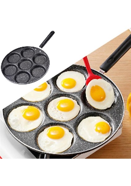 7 Su Bardağı Krep Kızartma Tavaları Kahvaltı Tava Dayanıklı Yapışmaz Tava Delikleri Pişirme Yumurta Jambon Tava Pancak Yapımcı Pan Tencere (Yurt Dışından) modelleri