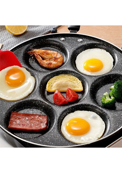 7 Su Bardağı Krep Kızartma Tavaları Kahvaltı Tava Dayanıklı Yapışmaz Tava Delikleri Pişirme Yumurta Jambon Tava Pancak Yapımcı Pan Tencere (Yurt Dışından) fırsatları