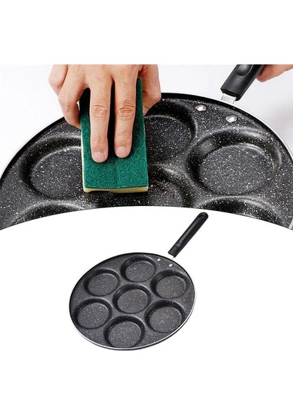 7 Su Bardağı Krep Kızartma Tavaları Kahvaltı Tava Dayanıklı Yapışmaz Tava Delikleri Pişirme Yumurta Jambon Tava Pancak Yapımcı Pan Tencere (Yurt Dışından) indirimleri