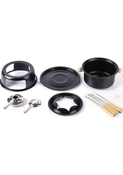 2x Çikolata Fondu Maker Seti Çok Fonksiyonlu Karbon Çelik Dondurma Çikolatalı Peynir Sıçak Potu Eritme Pot Fondu Seti (Yurt Dışından) fırsatları