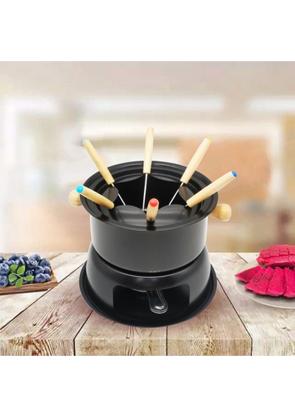 2x Çikolata Fondu Maker Seti Çok Fonksiyonlu Karbon Çelik Dondurma Çikolatalı Peynir Sıçak Potu Eritme Pot Fondu Seti (Yurt Dışından) indirimleri