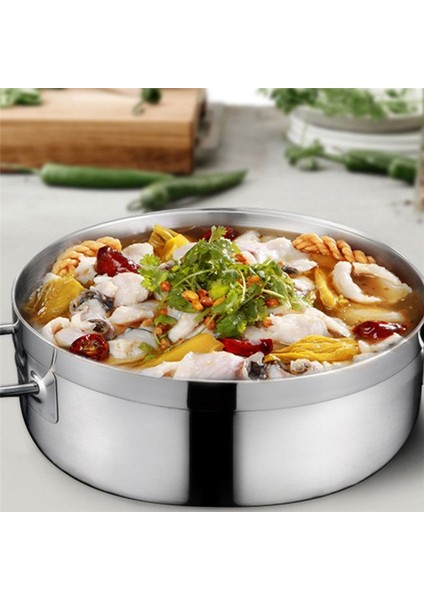 Paslanmaz Çelik Sıcak Tencere Kapaklı Ev Kalın Çorba Pot Indüksiyon Ocak Için Özel Sıcak Tencere (Yurt Dışından) modelleri
