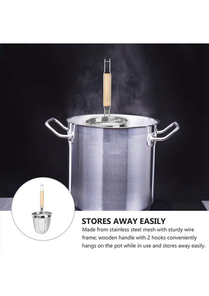 2x Noodle Süzgeç Paslanmaz Çelik Noodle Sepet Çok Fonksiyon Sunum Sepet Mutfak Süzgeç Düzeni Mutfak Maddesi (Yurt Dışından) indirimleri