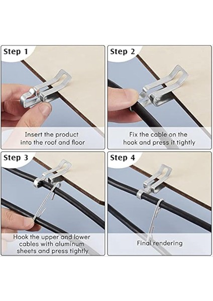 192PCS Isı Kablolu Çatı Klipsleri Kablo Klipsleri ve Aralayıcılar Kiti Kablo Tel Klipsleri Oluk Klipsleri Açık Kablo Klipsleri Isıtıcı Klipsleri (Yurt Dışından) modelleri