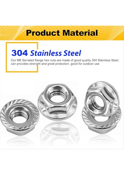 55 Paket M6 Tutuklu Flanş Altı Somunları M6-1mm Altı Flanş Somunları Dıy Ev Mekanizması Için Kilitli Somun (Yurt Dışından) fiyatları