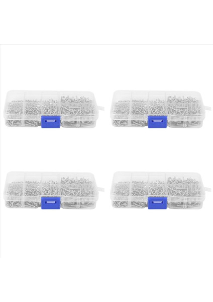 3200PCS Paslanmaz Çelik Kendinden Kendi Kendi Kendi Kendi Vidalı Çiftlik Kiti Kilit Kilitli Ahşap Iplik Tırnak Vidası Setleri M2 (Yurt Dışından) fiyatları